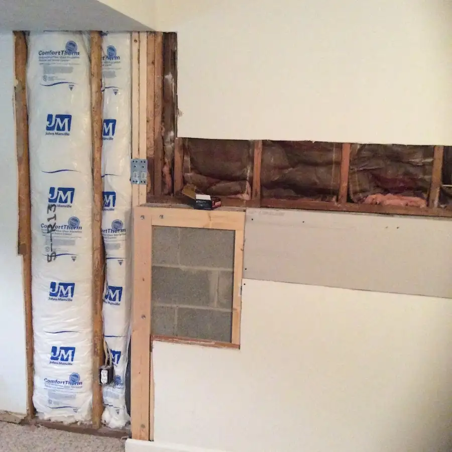 Wall insulation replacement during Contents Cleaning & Restoration in Alexander City